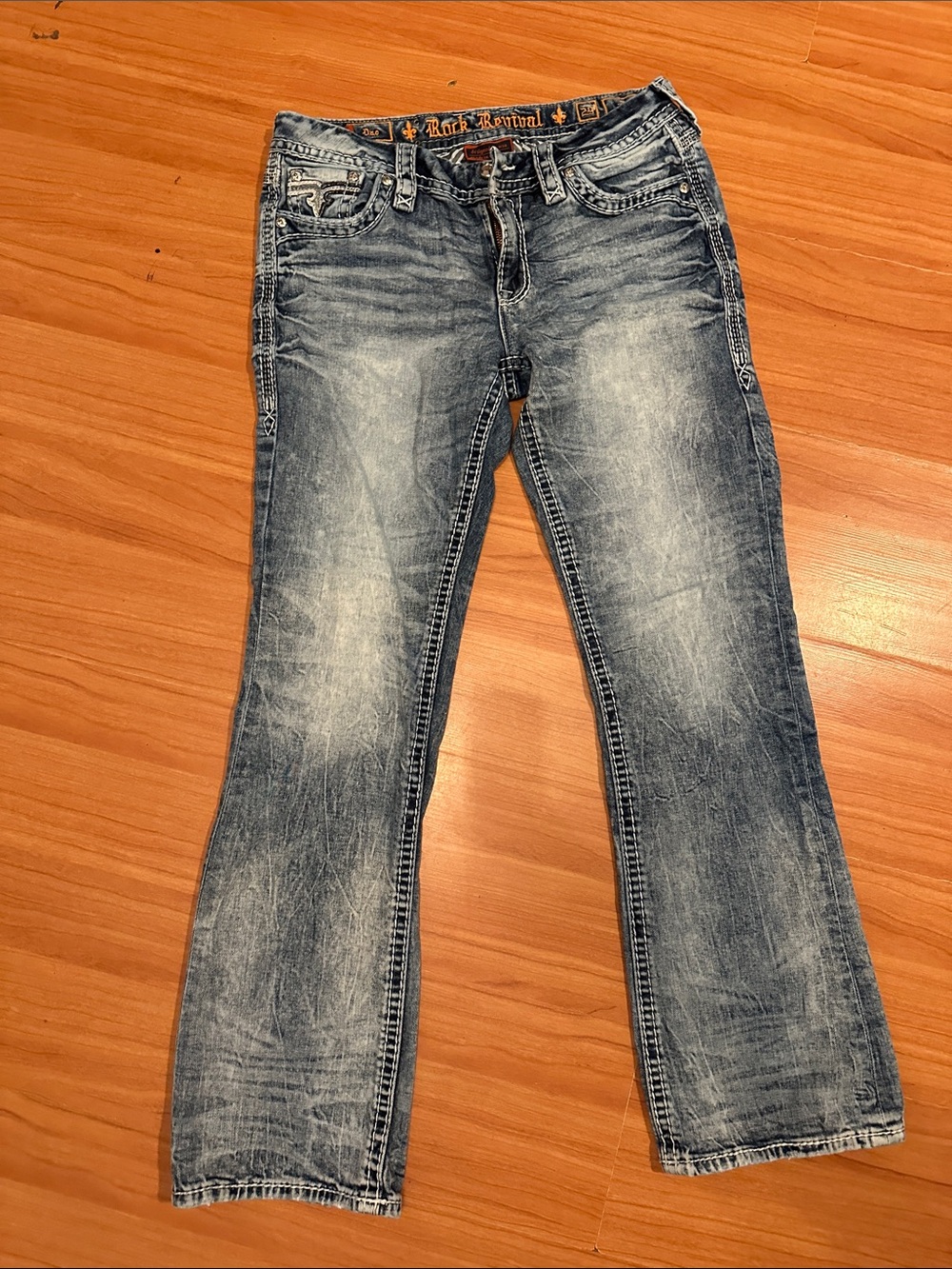 Rock Revival Women's Light Blue Flare Jeans